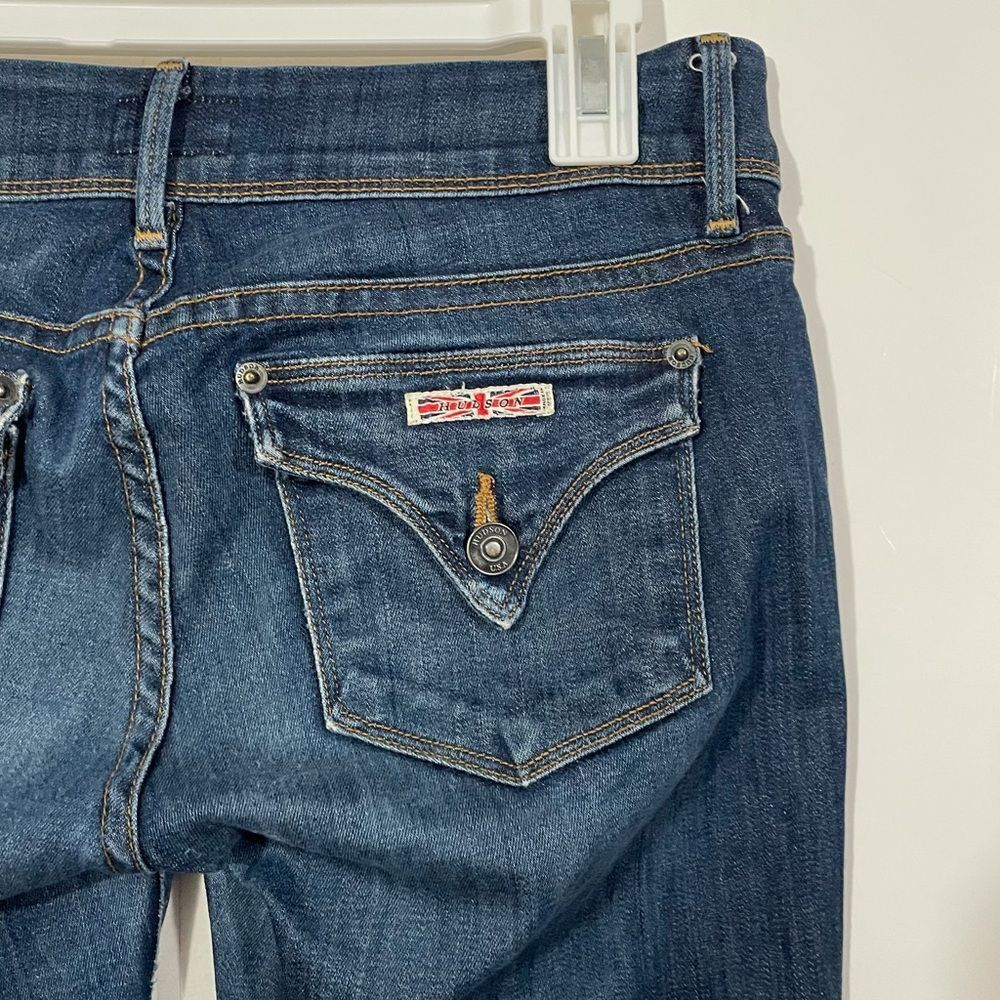 Hudson Medium Wash Mid Rise Straight Leg Jeans - Picture 3 of 6